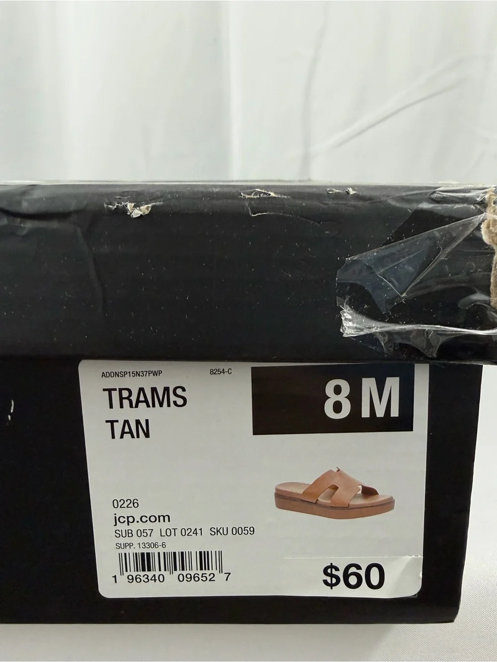 NWT Nicole Miller Women’s Size 8 Tan Slide Sandals with Cushioned Platform